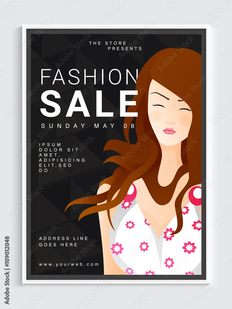 Fashion Sale Poster, Banner or Flyer design. Fashion Sale Poster, Banner or Flyer design.