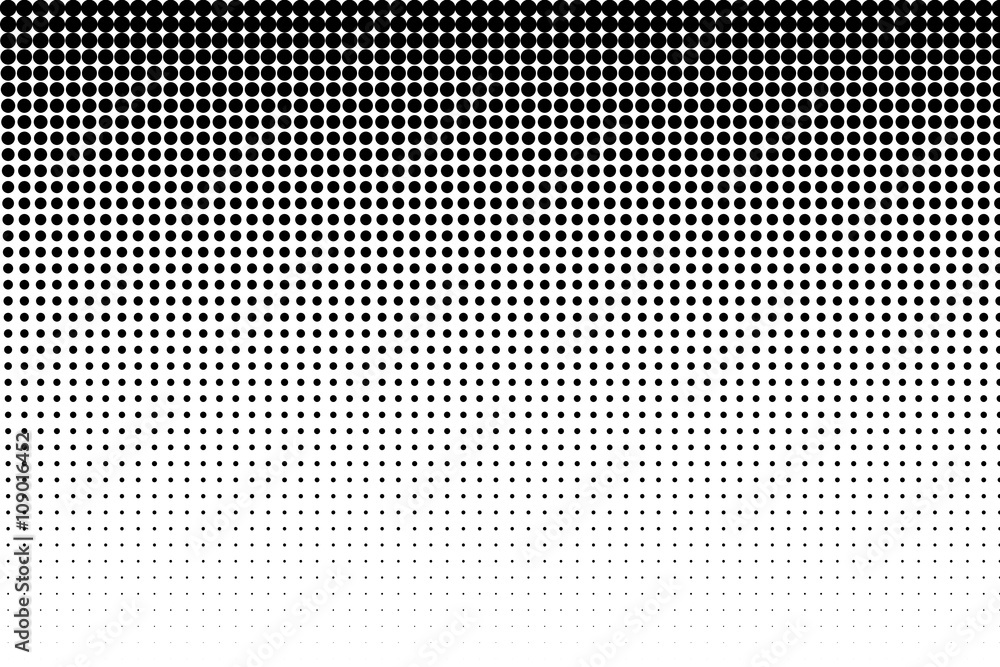 Basic halftone dots effect in black and white color. Halftone effect. Dot  halftone. Black white halftone. Stock Illustration | Adobe Stock