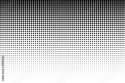 Basic halftone dots effect in black and white color. Halftone effect. Dot halftone. Black white halftone. photo