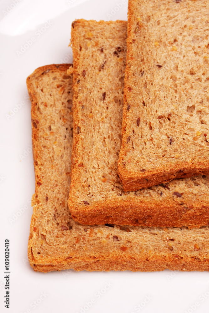 Slices of toast bread Slices of toast bread