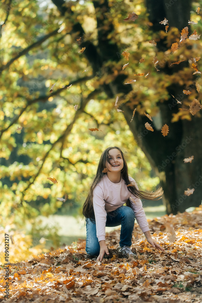 Beautiful jouful preteen girl Beautiful jouful preteen girl