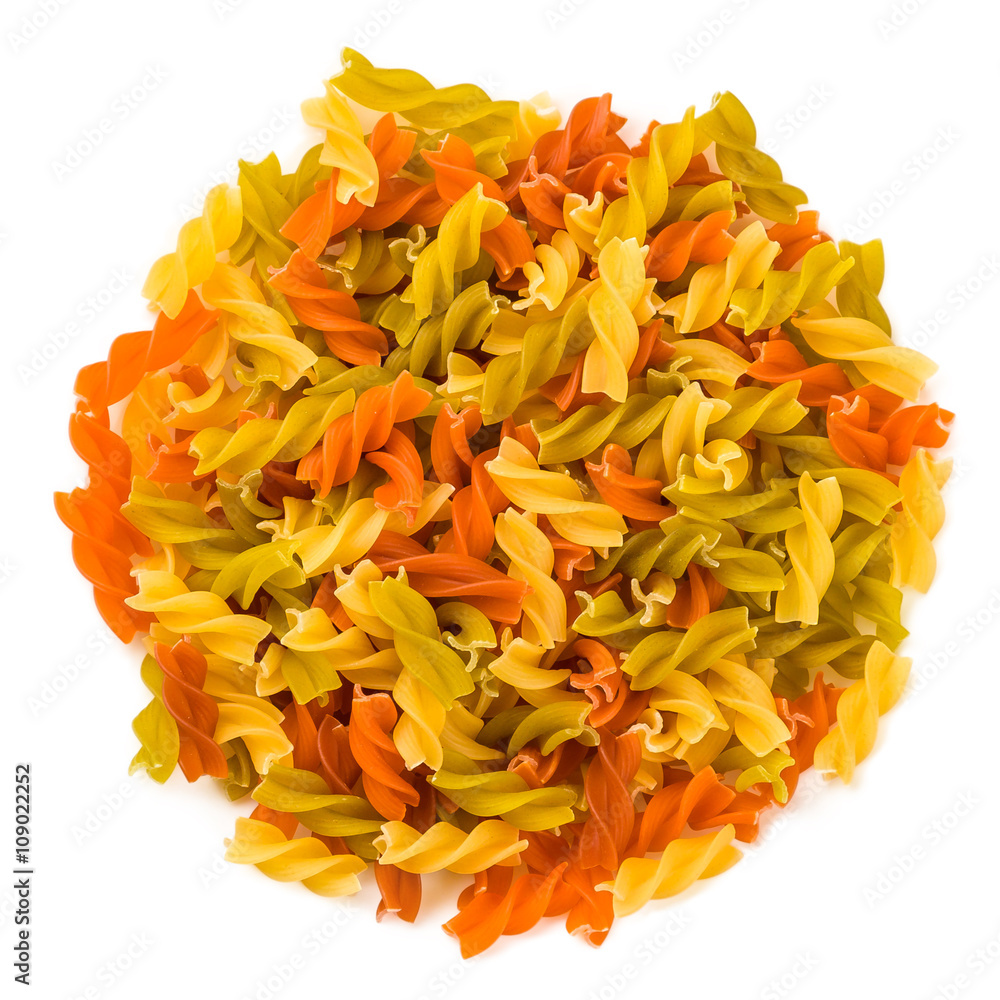 Pasta isolated on white background