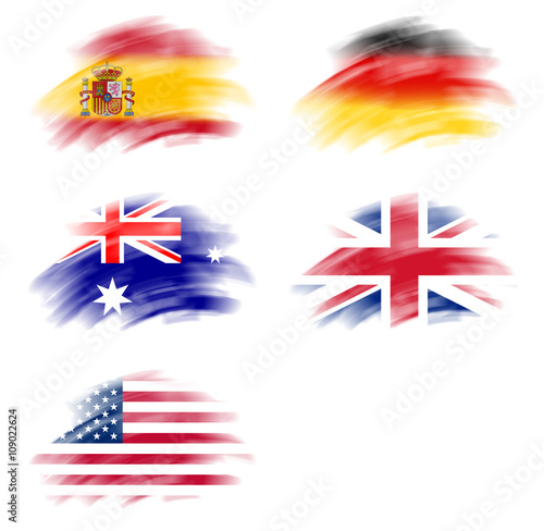 Länderflaggen icon set