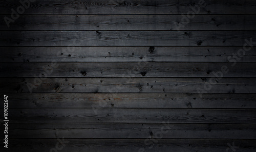 Schwarze Holzbretter als Hintergrund photo