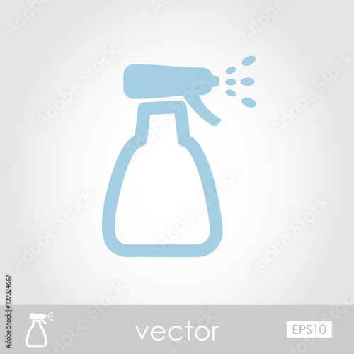 Icon spray bottle, atomizer, pulverizer, sprayer