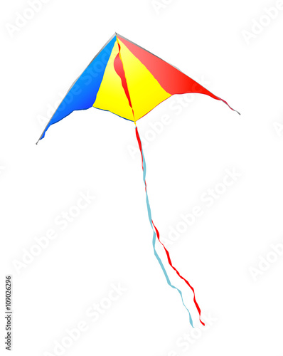Vector kite on a white background