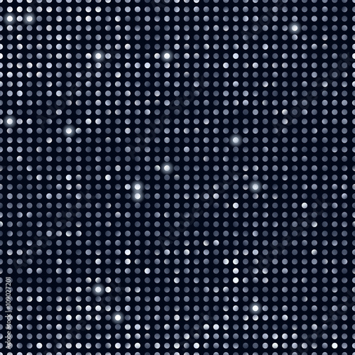 Glowing glitter sequins seamless pattern.
