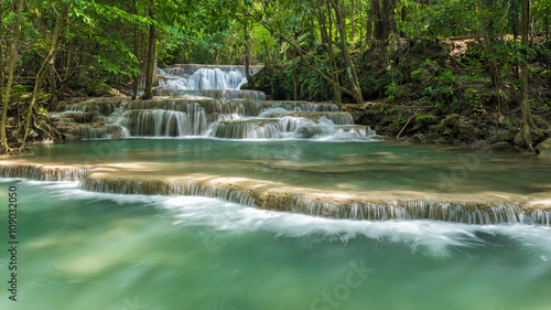 Wonderful waterfall in Kanjanaburi Province  Thailand
