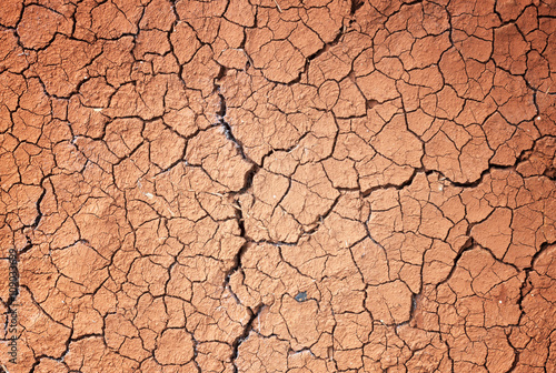 Drought, the ground cracks