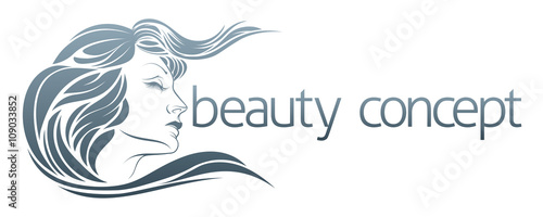 Womans Face Concept