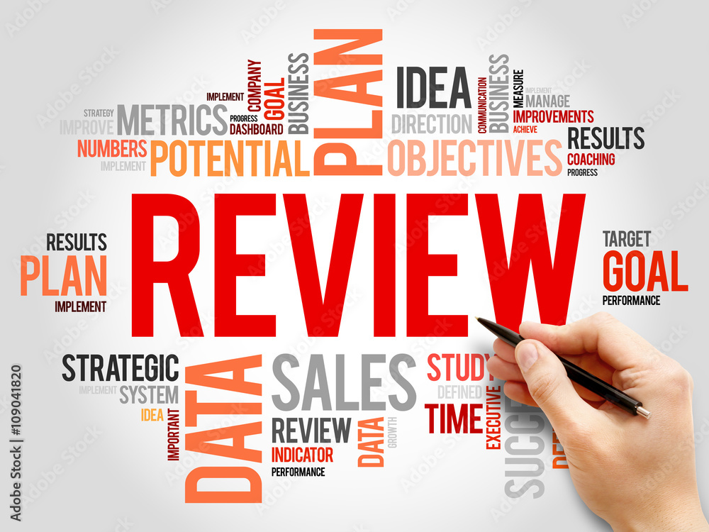 Review word cloud, business concept Review word cloud, business concept