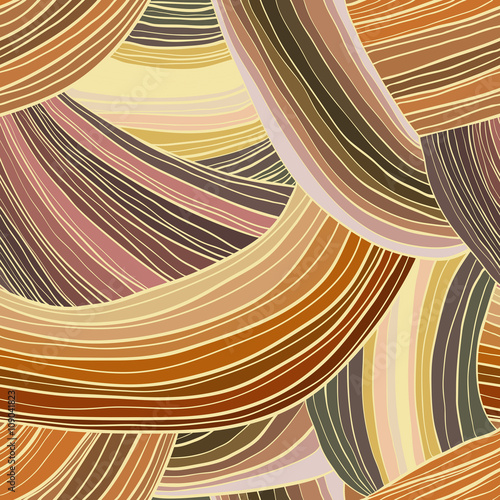 Hair wave abstract seamless background of different colors