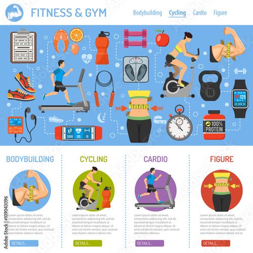 Fitness and Gym Infographics