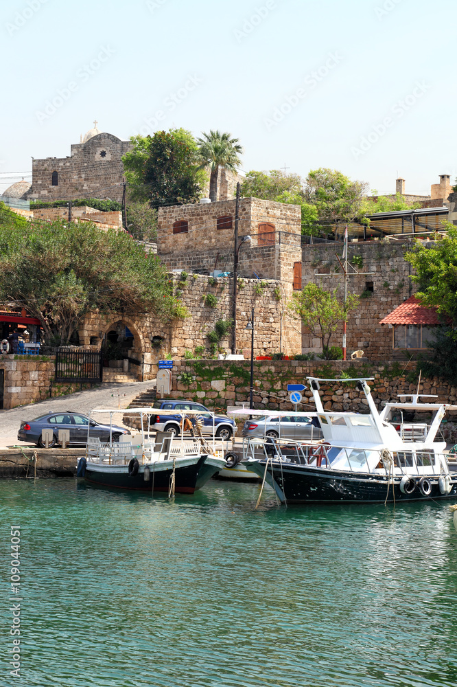 Byblos town and harbor, Lebanon