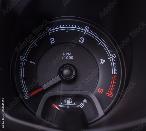 Car interior car speedometer control