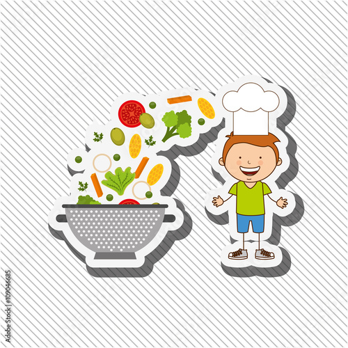 kids cooking design 