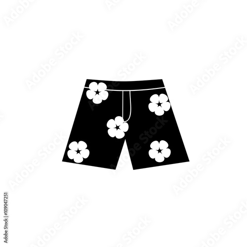 Hawaiian shorts simple icon