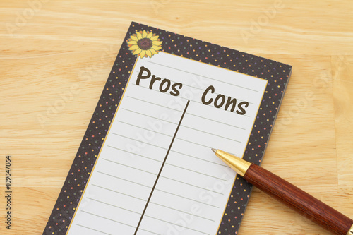 Konstfotografi Listing your pros and cons