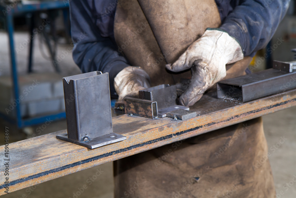 metalworker at work in his workshop metalworker at work in his workshop