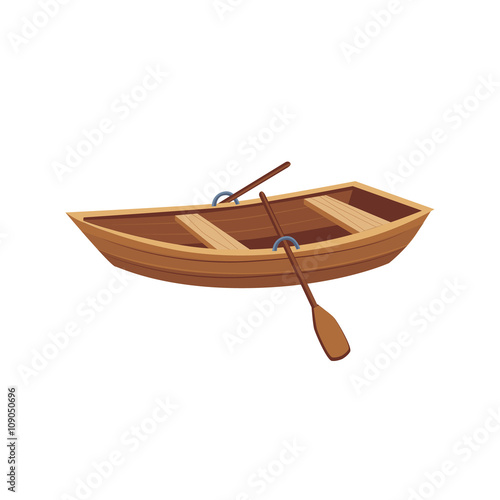 Wooden Boat With Peddles
