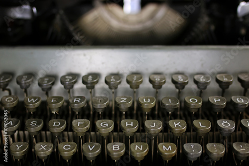 retro typewriter letter