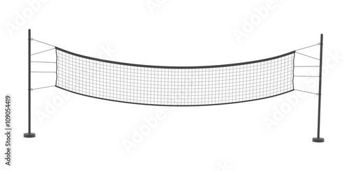 3d rendering of volleyball net
