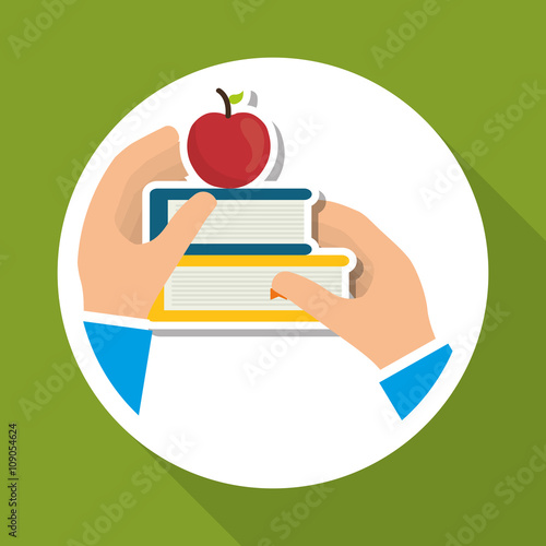 Flat illustration of Back to School design 