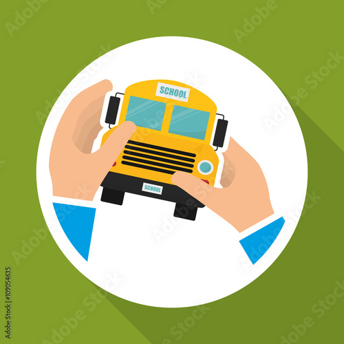 Flat illustration of Back to School design 