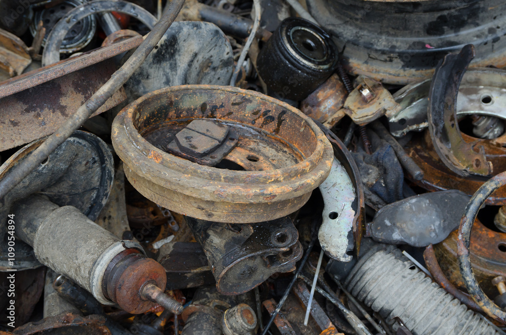 Useless, rusty brake discs shock absorber and other parts Useless, rusty brake discs shock absorber and other parts