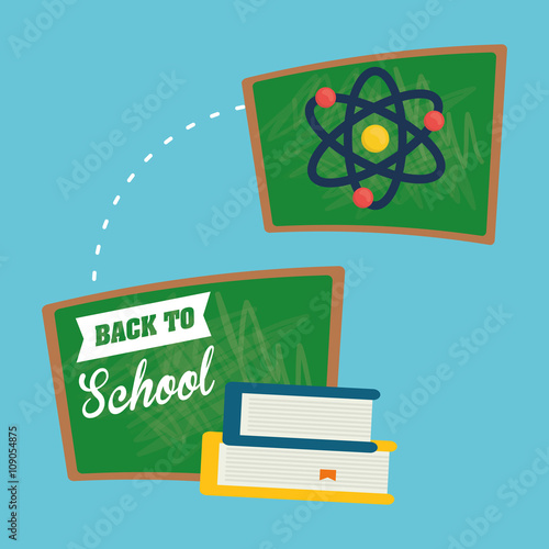 Flat illustration of Back to School design 