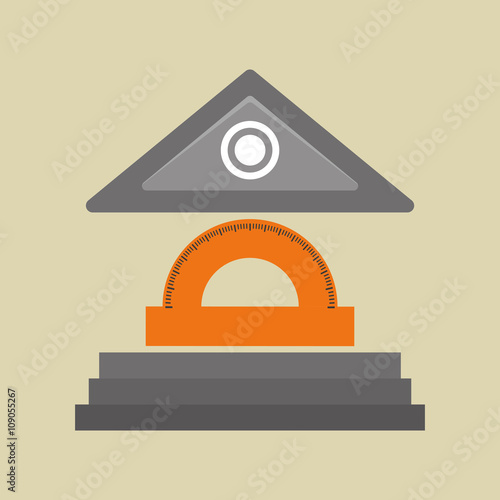 Flat illustration of Back to School design 