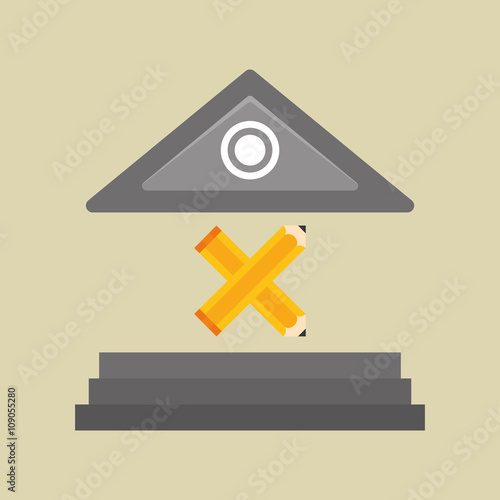 Flat illustration of Back to School design 