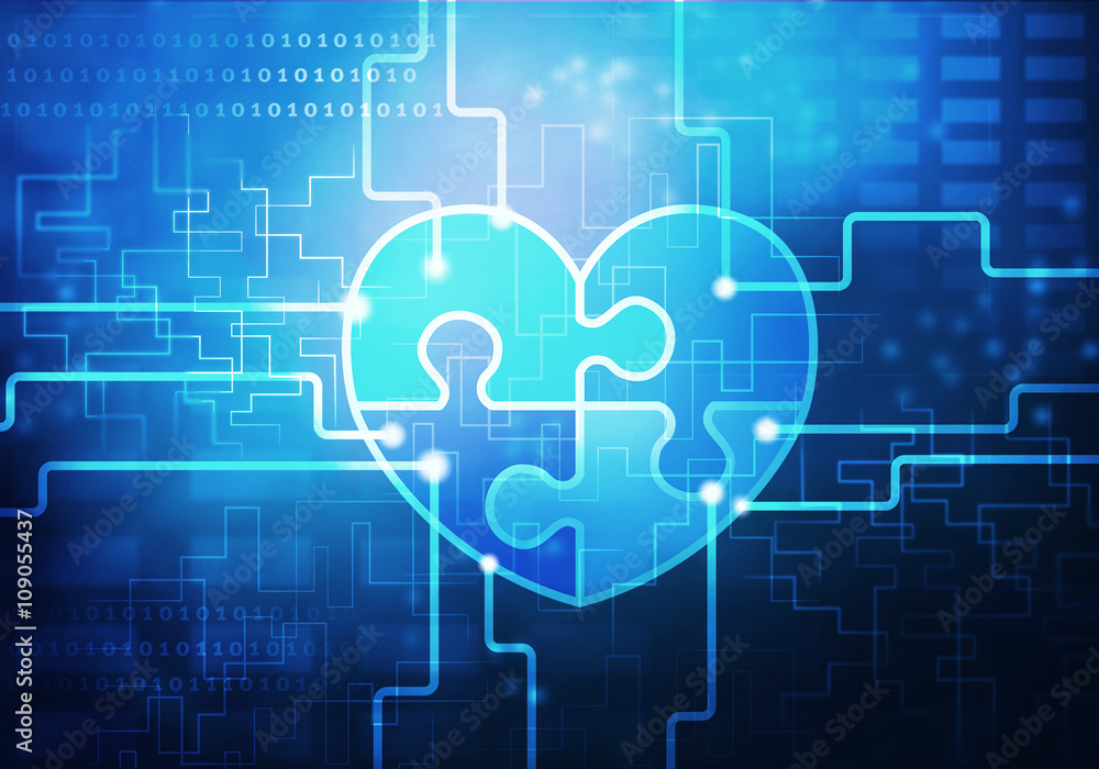 Circuit blue background Circuit blue background