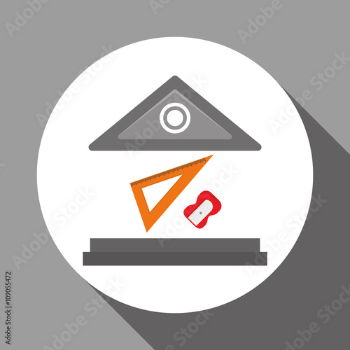 Flat illustration of Back to School design 