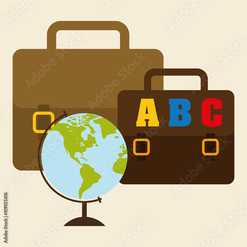 Flat illustration of Back to School design 