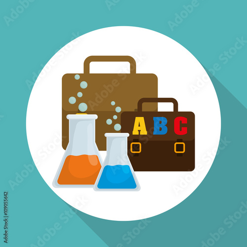 Flat illustration of Back to School design 