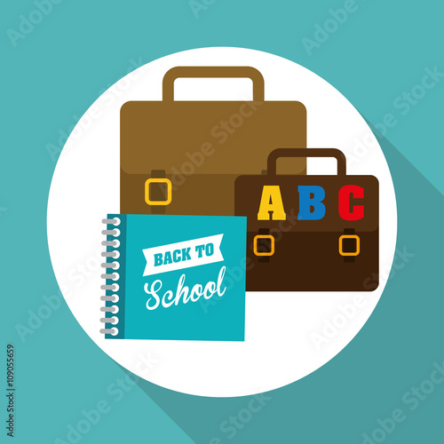 Flat illustration of Back to School design 