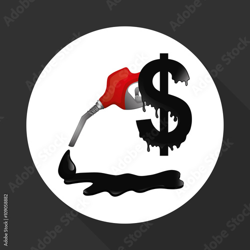 Flat illustration about Oil price, petroleum and gas concepts