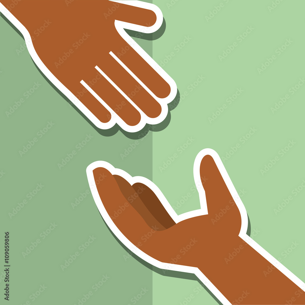 Obraz premium Illustration of help and support, editable vector