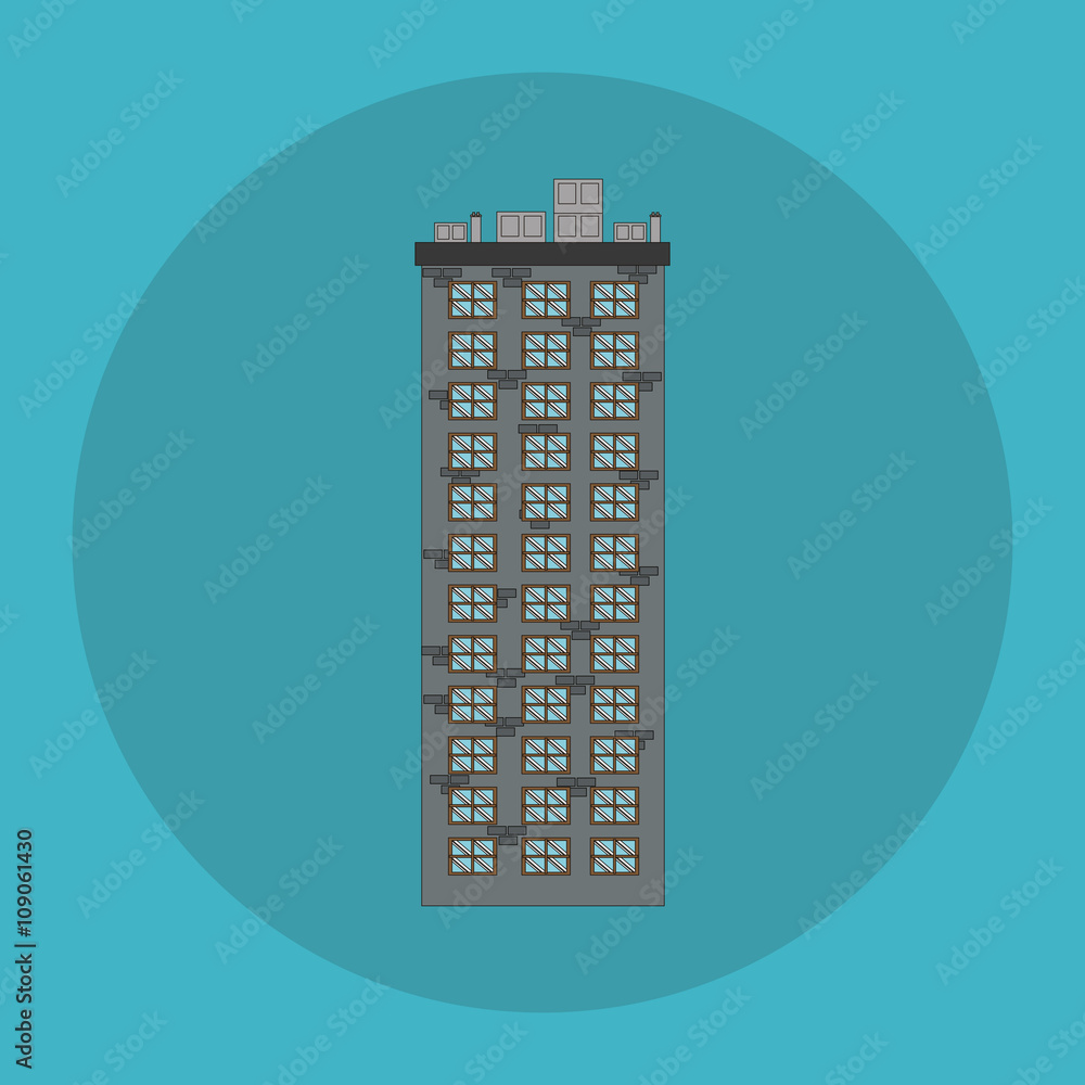 Illustration of building , vector design, building and real estate related Illustration of building , vector design, building and real estate related