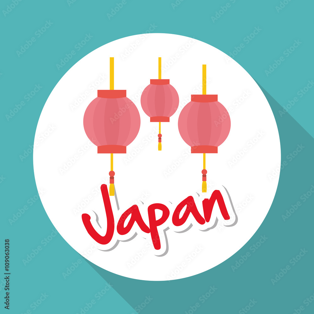 Flat illustration of japan design Flat illustration of japan design