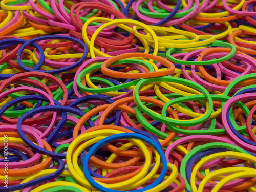 Colorful of plastic band