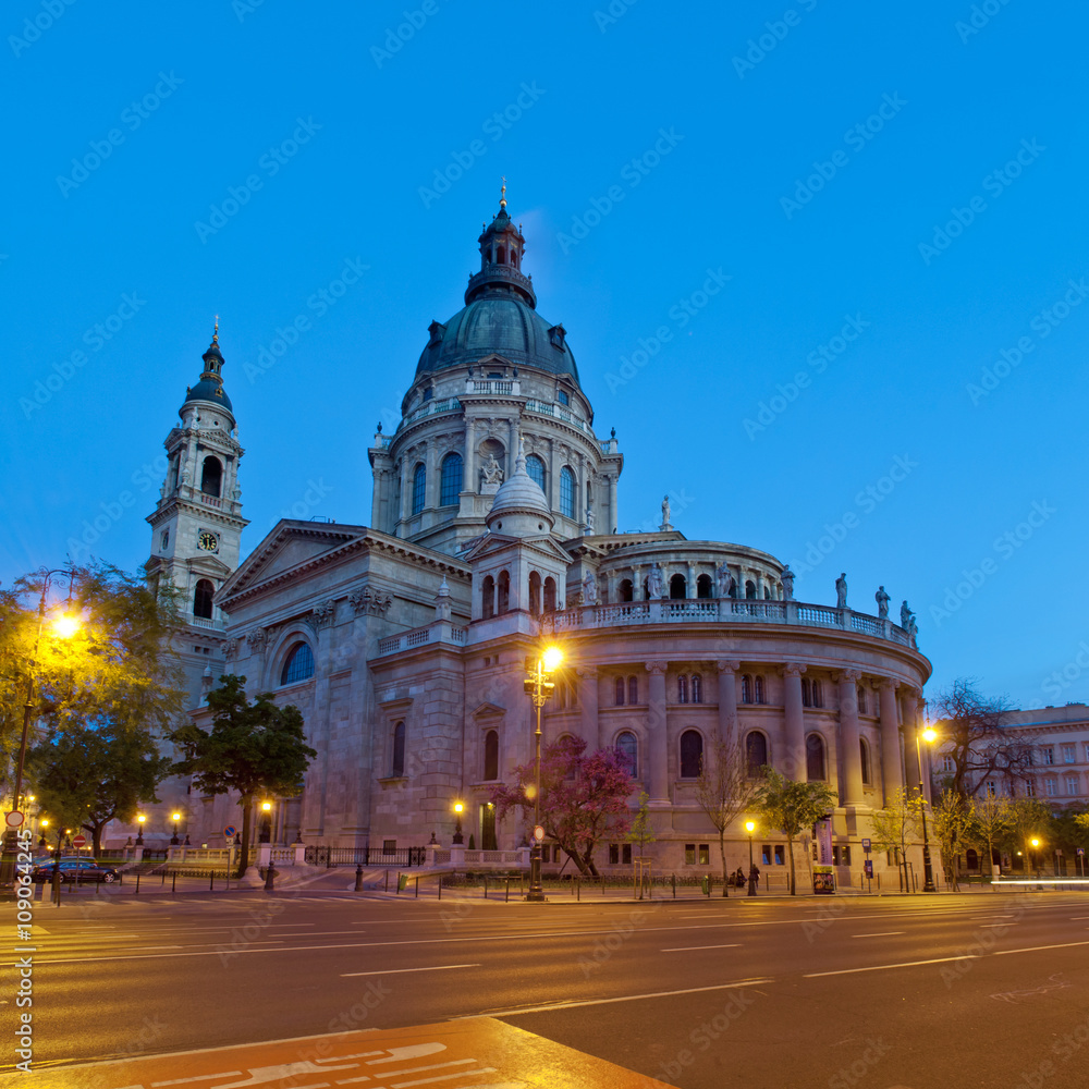 St. Stephens Basilica in the morning, Budapest, Hungary