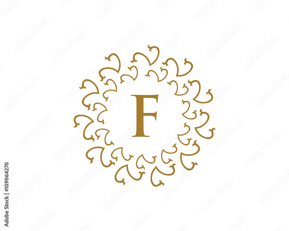 Fototapeta premium Royal Letter F Logo
