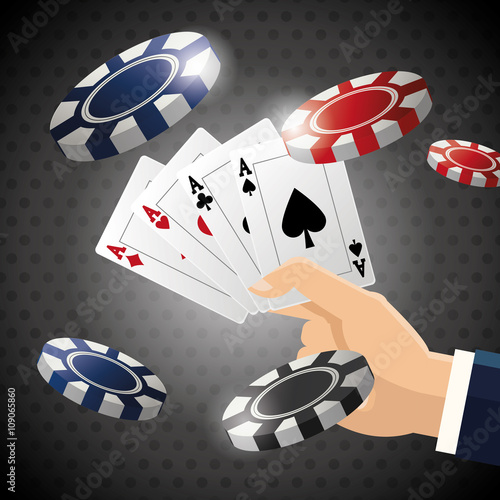 Poker design, cards and chips concept ,, casino games