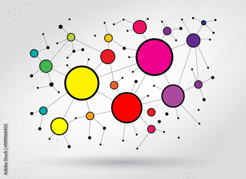 Communication colorful cloud 