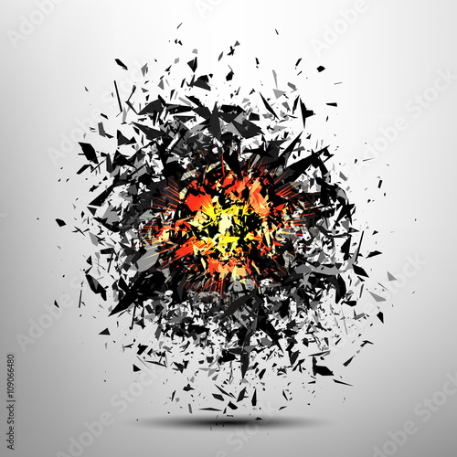 Obraz na plátne Vector explosion