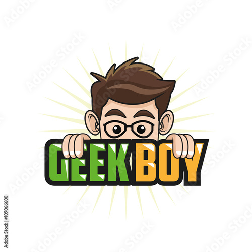 Geek design, identity concept, vector illustration