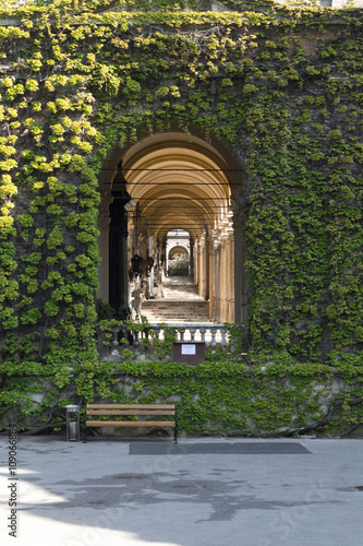 Historic Mirogoj cemetery in Zagreb