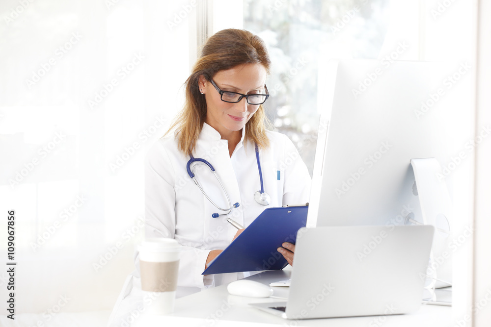 Specialist at exam room Specialist at exam room